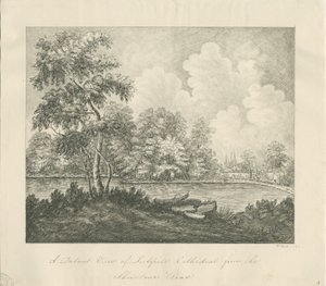 Cattedrale di Lichfield - Vista ovest sud-ovest (distanza) da John Robert Fernyhough