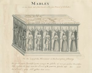 Chiesa di Madeley - Monumento a Randolf Egerton: disegno a penna e inchiostro, nd [19° sec]