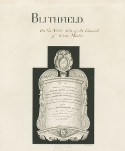 Tavoletta nella Chiesa di Blithfield - Mary Crawley: disegno a seppia