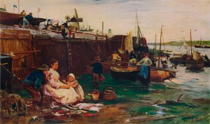 Pescatori a St. Ives, 1893 da John Robertson Reid
