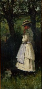 Ragazza vicino a un fiume da John Robertson Reid