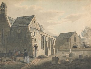 Chiesa, cimitero e figure (Il cimitero) da John Roe of Warwick