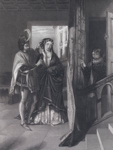 La curiosità fatale (incisione) da John Rogers (after) Herbert