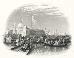 Il matrimonio del mare. La barca del Doge e le gondole sull