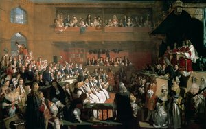Il processo dei sette vescovi alla Camera dei Comuni durante il regno di Giacomo II da John Rogers Herbert