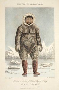 Esquimese artico, Ervick, un nativo della baia del Principe Reggente, illustrazione da 