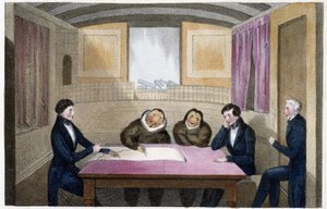 Gli eschimesi Ikmalik e Alelagliu - Disegno del Capitano Ross da John Ross