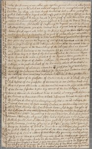Lettera di John Row, studente a St Andrews, a suo zio, 1691 da John Row