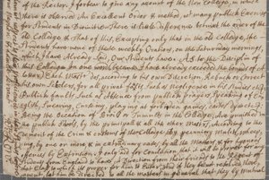 Una lettera di John Row, studente a St Andrews, a suo zio, 1691 da John Row