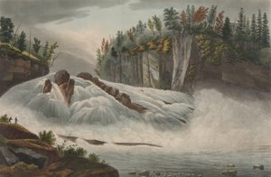 Cascate di Hadley No. 5 del Portfolio del Fiume Hudson, 1821-22