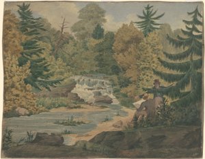 Vista delle seconde cascate sul fiume Sawkill