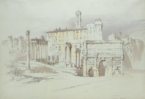 Una finestra del Palazzo Tolomei, Siena, che mostra la rozza e asimmetrica disposizione delle pietre massicce, 25 - 27 giugno 1870