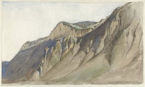 Cresta di montagna sul Lago di Ginevra da John Ruskin