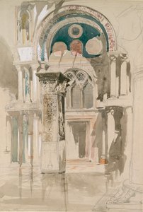 Parte della Basilica di San Marco, Venezia: Schizzo dopo la Pioggia, 27 Maggio 1846