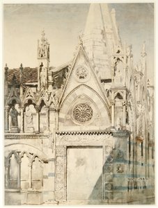 Santa Maria della Spina, lato est, Pisa, Italia da John Ruskin