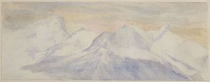 Alpi innevate da John Ruskin