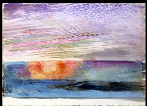 Tramonto a Herne Hill attraverso il fumo di Londra, 1876 da John Ruskin