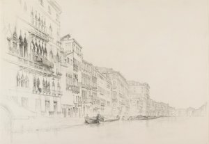 Vista dal Palazzo Bembo al Palazzo Grimani, Venezia, maggio-giugno 1870 da John Ruskin