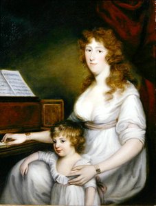 Ritratto di una signora con il suo bambino da John Russell