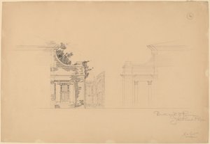 Muro di mattoni a Rimini da John Russell Pope