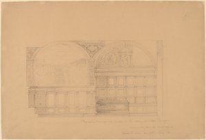 Udienza del Cambio di Perugino nel Collegio del Cambio, Perugia da John Russell Pope