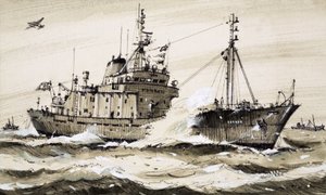 Una fregata britannica che pattuglia il Mare del Nord