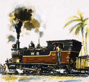 Locomotiva cisterna a scartamento ridotto della classe WT di Bagnall sulle Western Railways