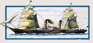 Il piroscafo a pale britannico Persia da John S. Smith
