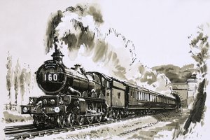 La famosa classe 4-6-0 "Castle" di locomotive a vapore utilizzate dalla Great Western da John S. Smith