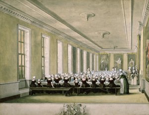 La sala da pranzo delle ragazze dell