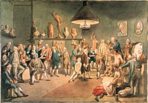Gli accademici della Royal Academy di Londra, copia di un dipinto di Johann Zoffany (1733-1810)