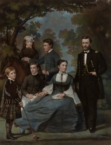 Il generale Grant e la sua famiglia da John Sartain