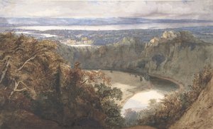 Veduta di Chepstow, Galles, 1834