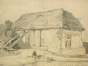 Un fienile a East Winch, Norfolk da John Sell Cotman
