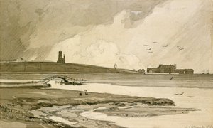 Chiesa di Blakeney e Wiveton Hall, 1818 da John Sell Cotman