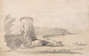 Ponte e torre, dopo Richard Wilson da John Sell Cotman