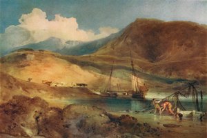 Cader Idris, dalle sabbie di Barmouth da John Sell Cotman