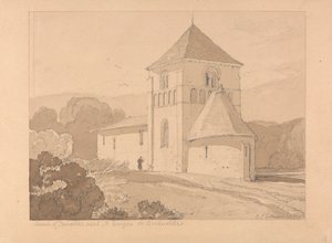 Chiesa di Yainville, vicino a Saint Georges de Bocherville, Normandia da John Sell Cotman