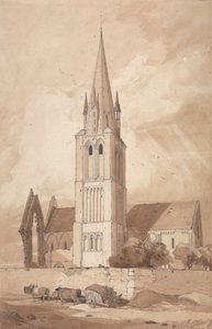 Chiesa di Douvres, Normandia da John Sell Cotman
