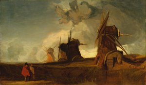 Drenaggio Mills in the Fens, Croyland, Lincolnshire da John Sell Cotman