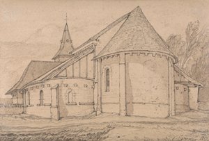 Estremità orientale della chiesa abbaziale di St. Paul a Rouen, Normandia da John Sell Cotman
