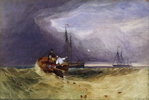 Barche da pesca al largo di Yarmouth, 1832 da John Sell Cotman