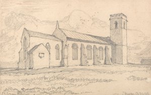 Chiesa di Knapton, Norfolk, da nord-est da John Sell Cotman