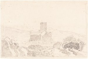Paesaggio con chiesa da John Sell Cotman