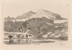 Liber Studiorum: Tavola 21, Veduta nel Galles del Nord