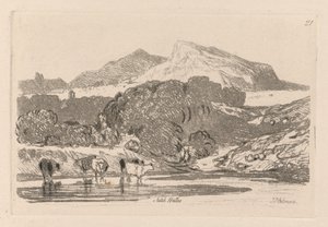 Liber Studiorum: Tavola 21, Veduta nel Galles del Nord da John Sell Cotman
