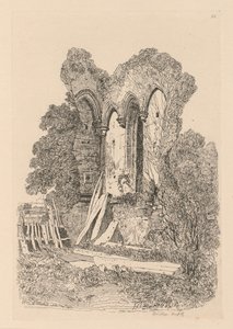 Liber Studiorum: Tavola 23, Rovine a Beeston, Norfolk: No. 3