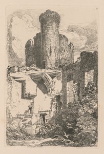 Liber Studiorum: Tavola 31, Castello di Conway, N. Galles da John Sell Cotman