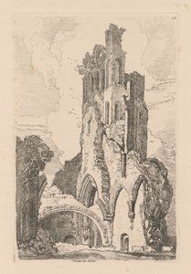 Liber Studiorum: Tavola 34, Abbazia di Llanathony, Monmouthshire da John Sell Cotman