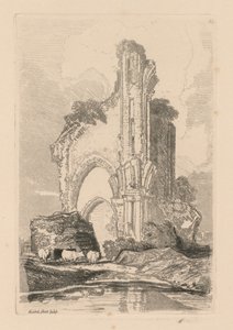 Liber Studiorum: Tavola 35, Wenlock Priory, Salop, 1838